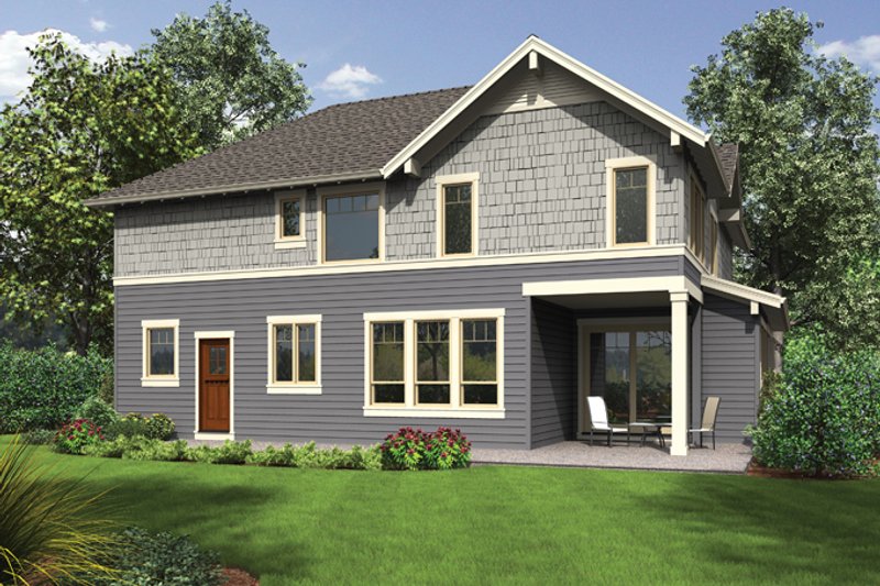 Dream House Plan - Exterior - Rear Elevation for Craftsman House Plan #48-914 - 3 bed, 2.5 bath