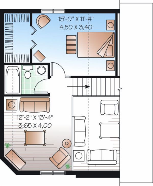 House Design - Traditional Floor Plan - Upper Floor Plan #23-867