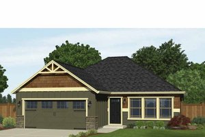 Ranch Exterior - Front Elevation Plan #943-30