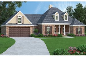 Architectural House Design - Traditional Exterior - Front Elevation Plan #45-567