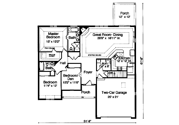 Traditional Floor Plan - Main Floor Plan #46-324