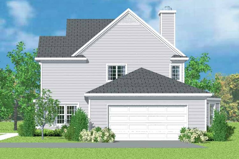 Home Plan - Exterior - Other Elevation 3 for Country House Plan #72-1101 - 3 bed, 2.5 bath