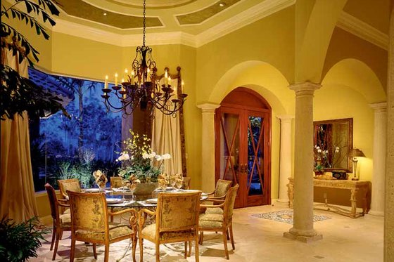 Interior - Dining Room 1 for Mediterranean House Plan #930-104 - 3 bed, 4.5 bath
