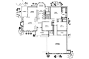 Colonial Style House Plan - 3 Beds 2 Baths 1479 Sq/Ft Plan #36-270 
