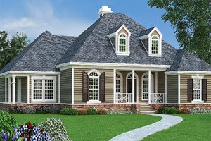 Home Plan - Exterior - Front Elevation House Plan #45-570 - 3 bed, 2.5 bath