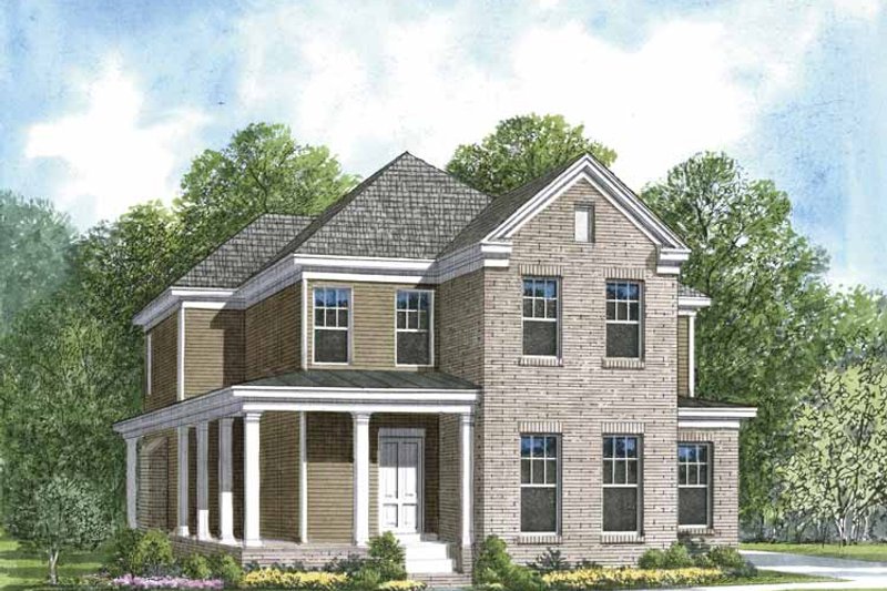 Dream House Plan - Colonial Exterior - Front Elevation Plan #952-198