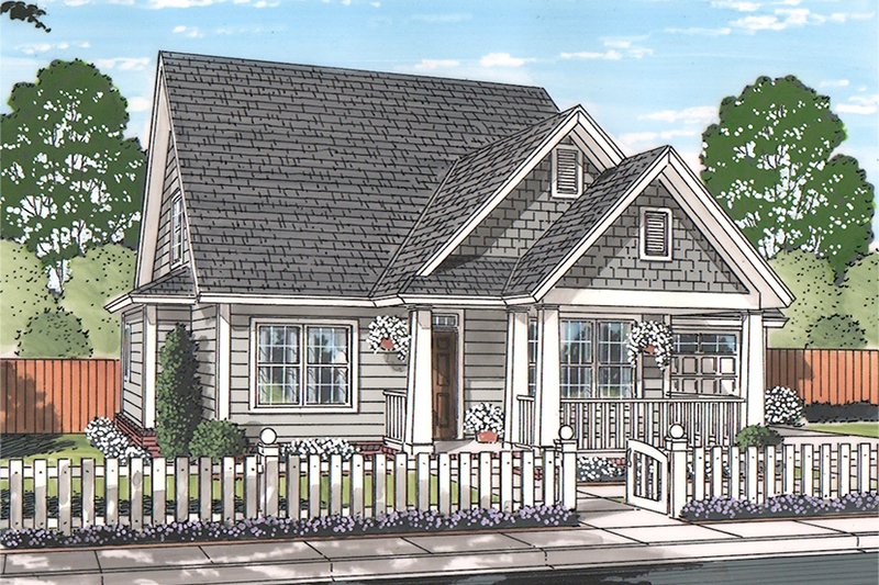 Home Plan - Traditional Exterior - Front Elevation Plan #513-2162