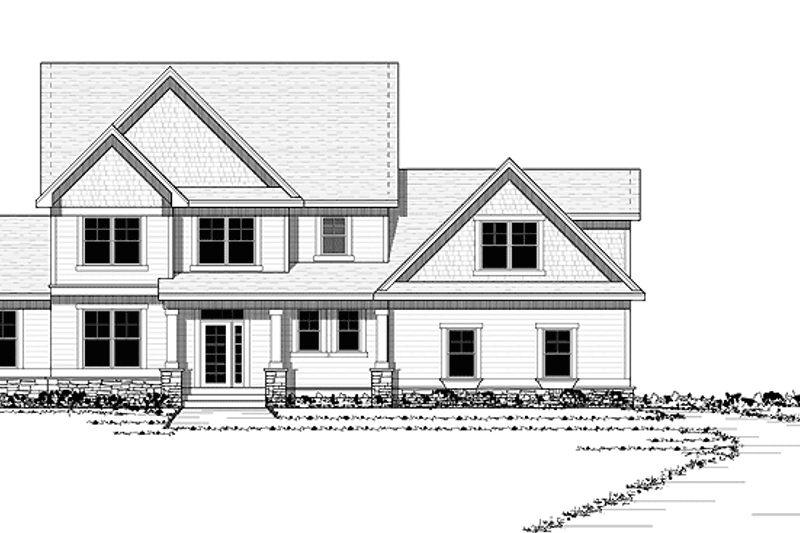 Design for a small house plan and front elevation  RIBA pix