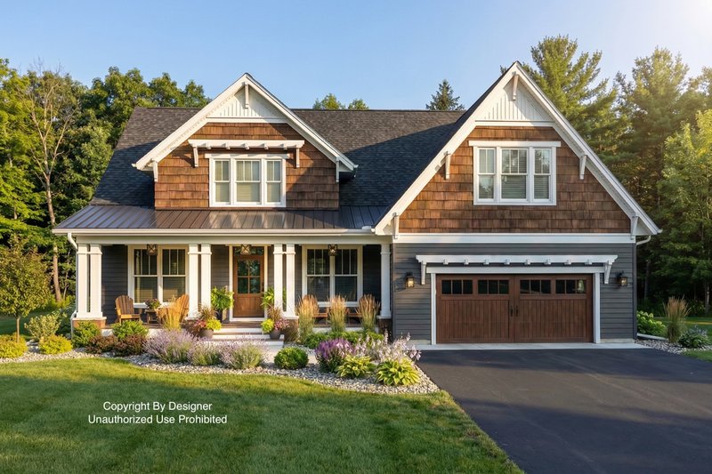 House Plan Design - Exterior - Front Elevation 2 for Craftsman House Plan #51-1205 - 4 bed, 3.5 bath