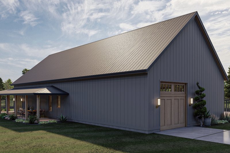 House Design - Exterior - Other Elevation for Barndominium House Plan #455-244 - 3 bed, 2 bath