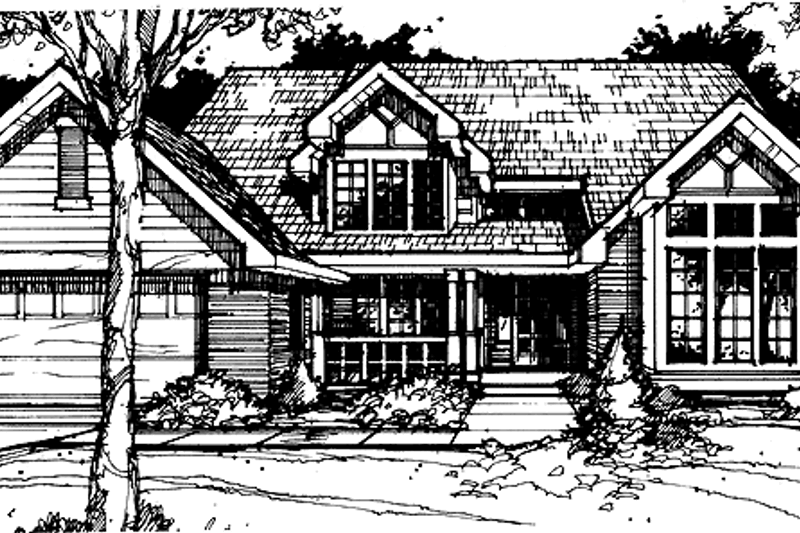 Dream House Plan - Traditional Exterior - Front Elevation Plan #320-733