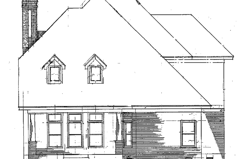 House Plan Design - Exterior - Rear Elevation for Country House Plan #952-61 - 3 bed, 2.5 bath