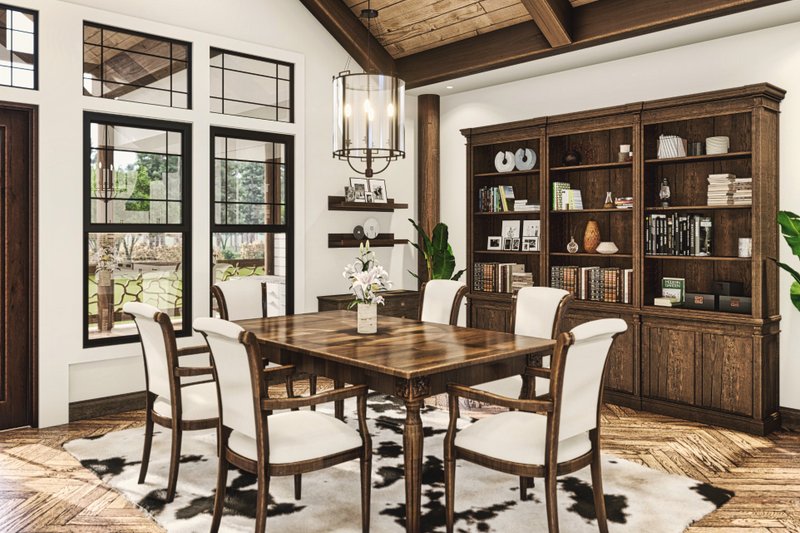 Dream House Plan - Interior - Dining Room for Ranch House Plan #54-590 - 2 bed, 2.5 bath