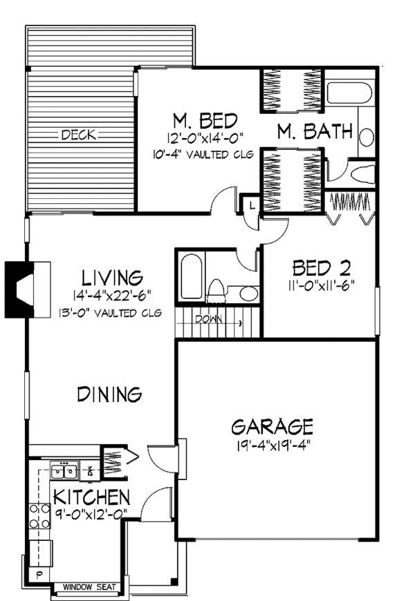 Home Plan - Craftsman Floor Plan - Main Floor Plan #320-699