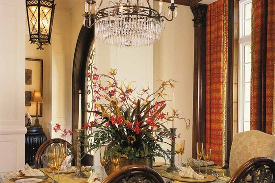 Interior - Dining Room for Mediterranean House Plan #930-311 - 4 bed, 5.5 bath