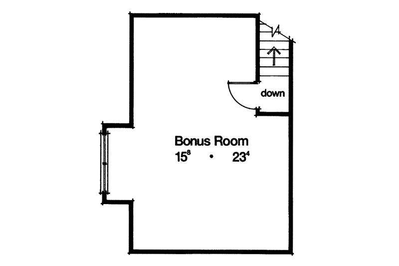 Home Plan - Floor Plan - Upper Floor for Mediterranean House Plan #417-528 - 3 bed, 2 bath