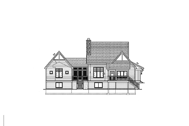 Dream House Plan - Exterior - Rear Elevation for Craftsman House Plan #928-56 - 3 bed, 3.5 bath