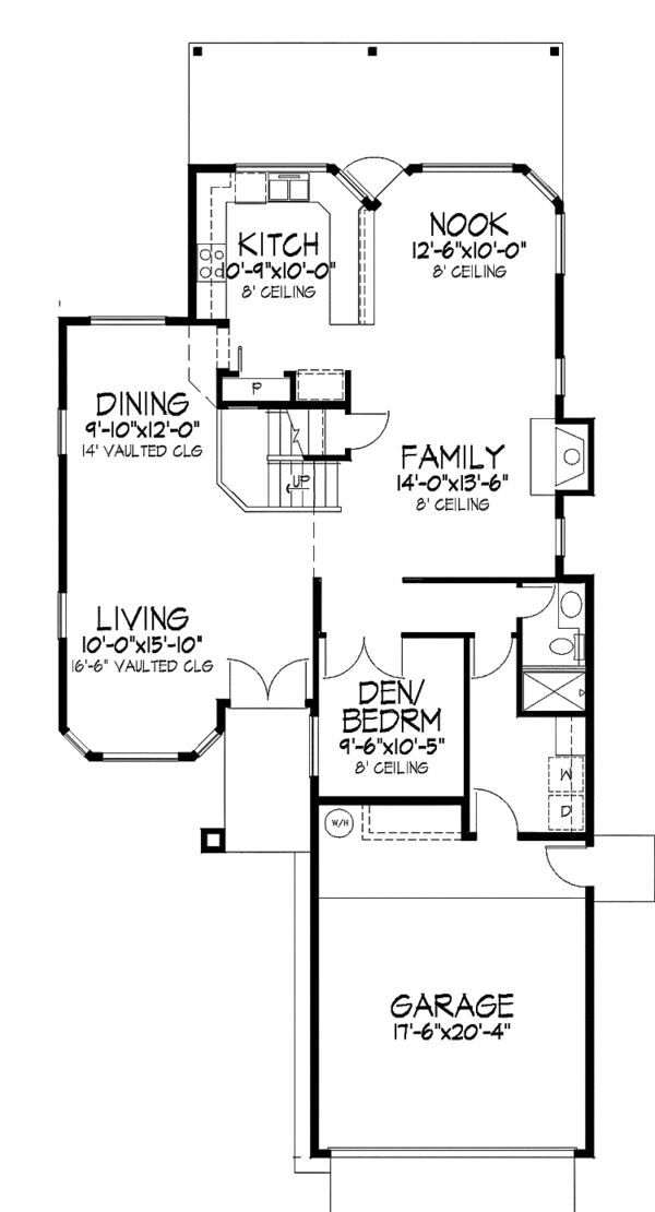 Dream House Plan - Mediterranean Floor Plan - Main Floor Plan #320-977