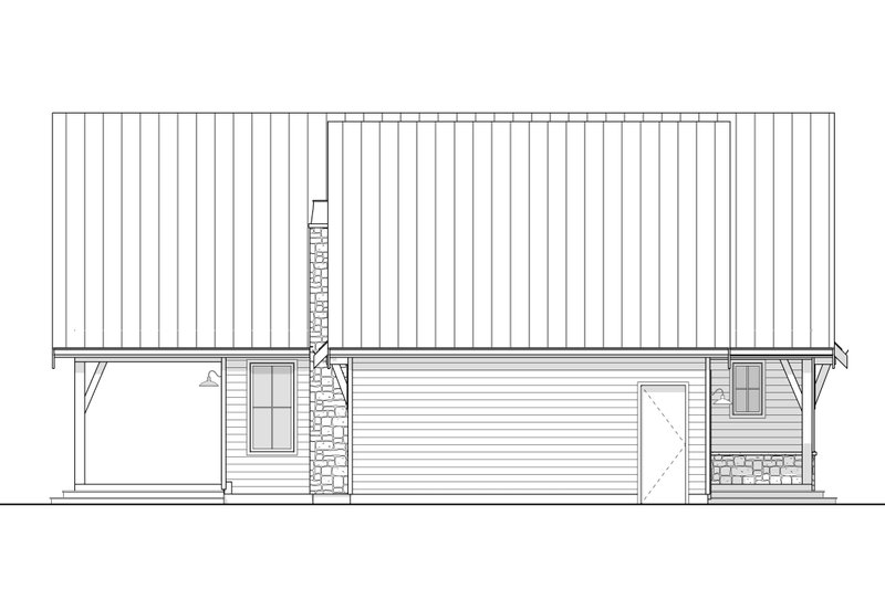 House Plan Design - Exterior - Other Elevation for Cabin House Plan #1114-9 - 2 bed, 2 bath