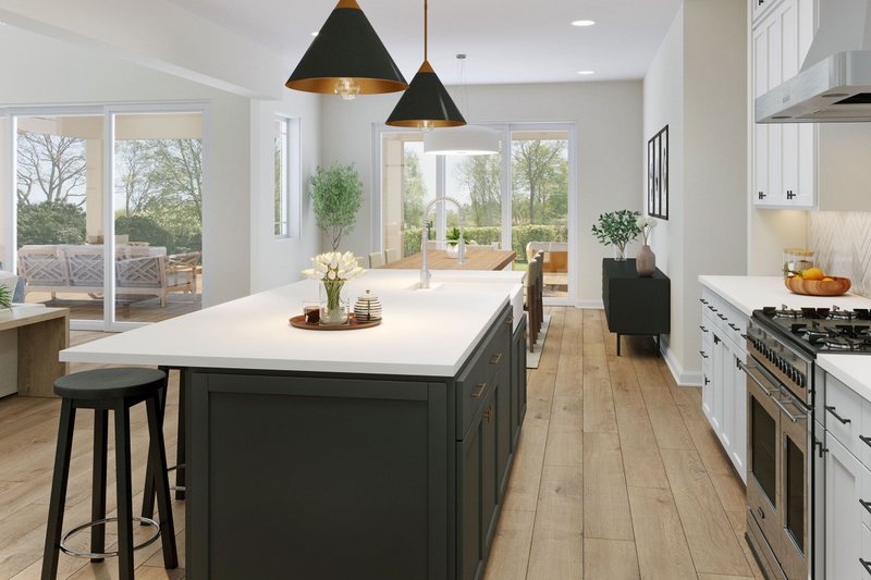 Home Plan - Interior - Kitchen 1 for Farmhouse House Plan #938-121 - 3 bed, 3 bath