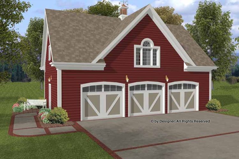 House Plan Design - Exterior - Front Elevation 4 for Craftsman House Plan #56-673 - 1 bed, 1 bath