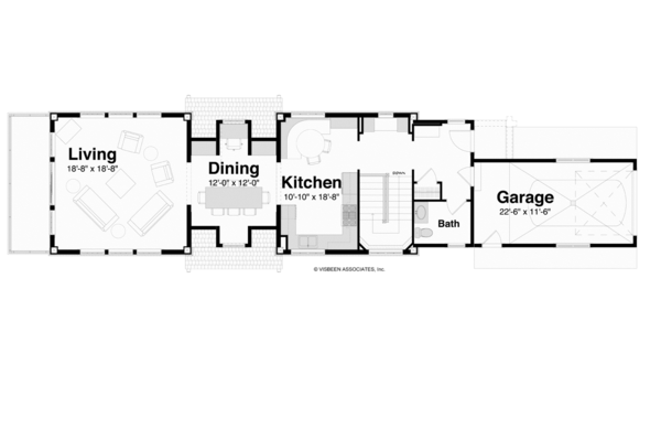 Contemporary Floor Plan - Main Floor Plan #928-249