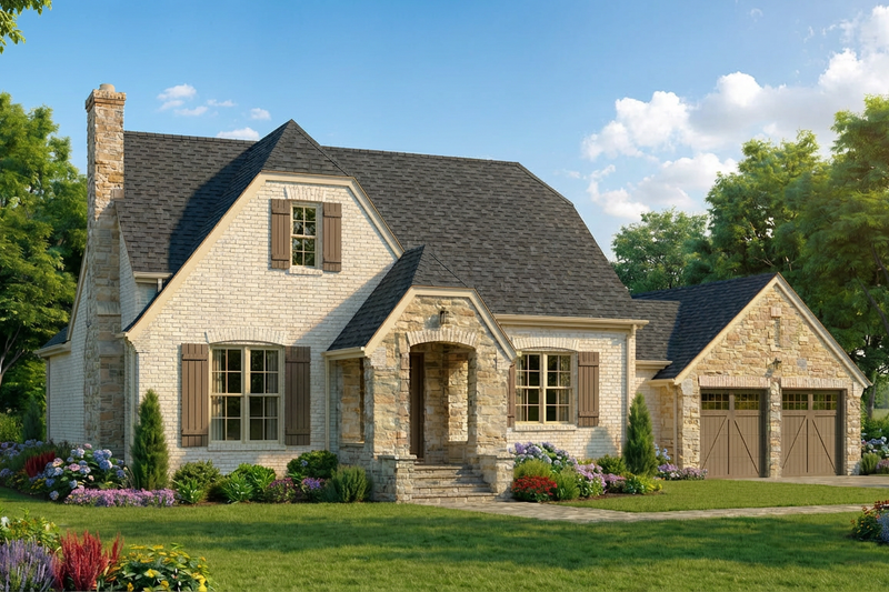 House Blueprint - Exterior - Other Elevation for Cottage House Plan #923-489 - 3 bed, 3.5 bath