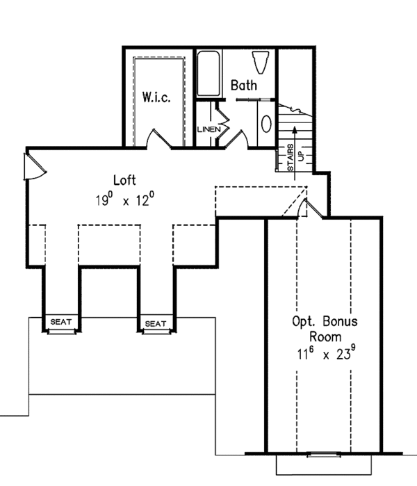 House Design - Traditional Floor Plan - Upper Floor Plan #927-478
