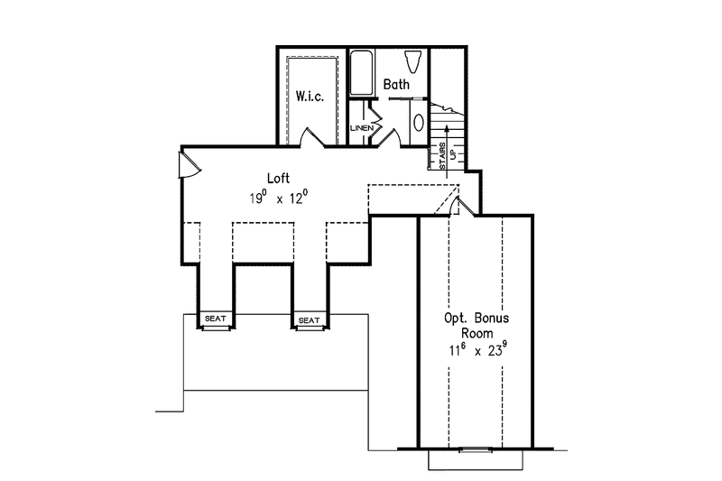 Home Plan - Floor Plan - Upper Floor for Traditional House Plan #927-478 - 4 bed, 3 bath