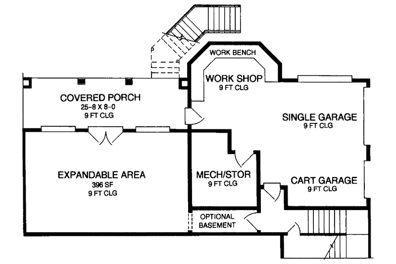 Dream House Plan - Floor Plan - Lower Floor for Colonial House Plan #952-253 - 4 bed, 3.5 bath