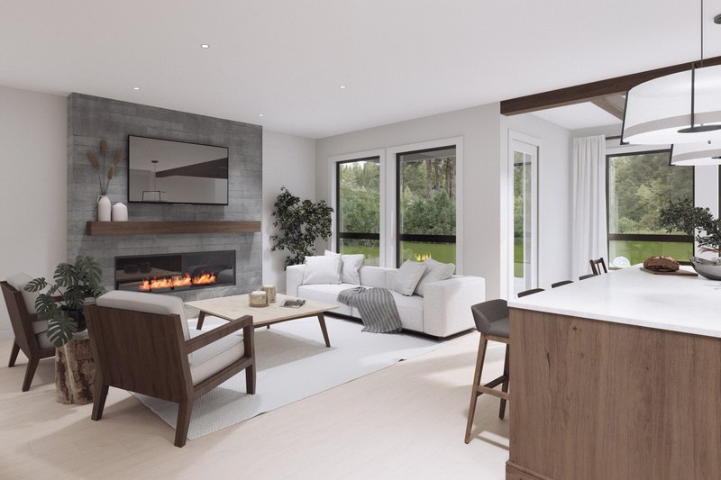 Home Plan - Interior - Family Room for Farmhouse House Plan #1114-29 - 8 bed, 4 bath