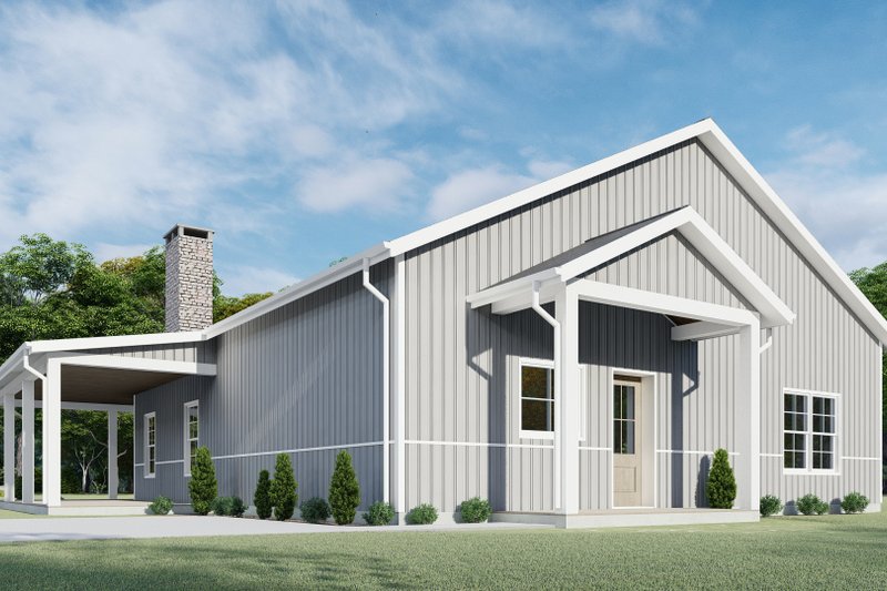 House Design - Exterior - Other Elevation 3 for Barndominium House Plan #1092-39 - 2 bed, 2 bath