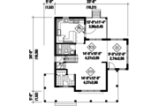 Country Style House Plan - 3 Beds 1 Baths 1541 Sq/Ft Plan #25-4494 