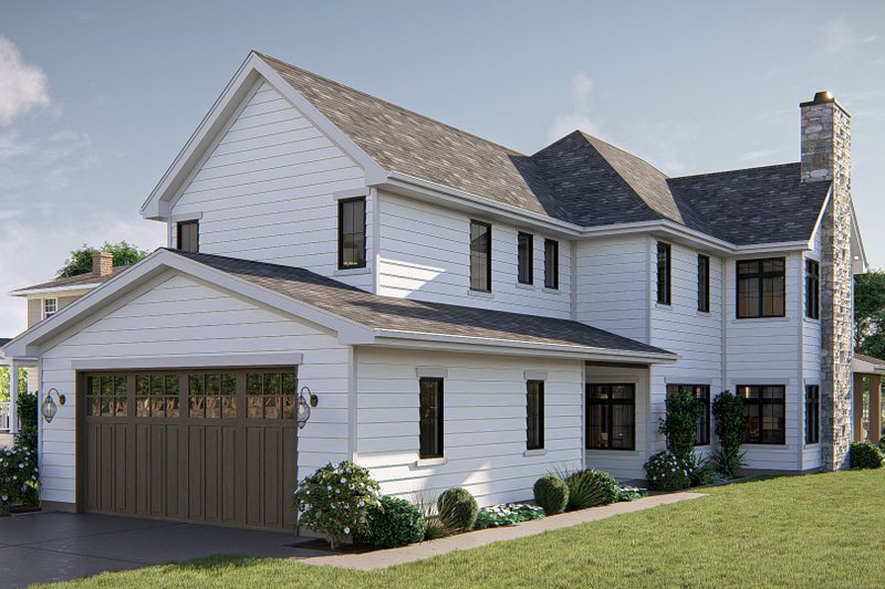 Home Plan - Exterior - Rear Elevation for Modern House Plan #455-341 - 3 bed, 2.5 bath