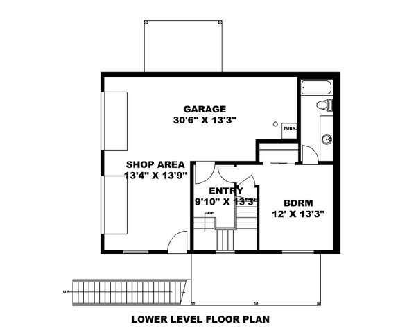 Dream House Plan - Traditional Floor Plan - Lower Floor Plan #117-972