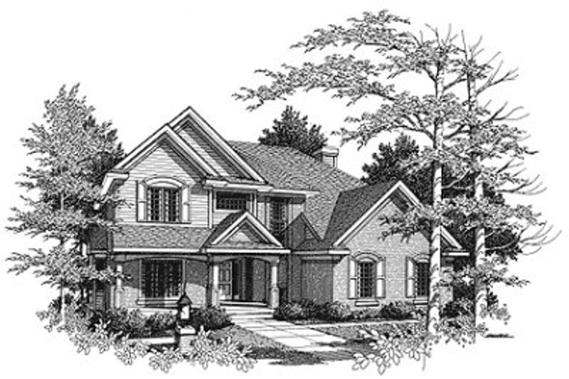House Plan Design - Mediterranean Exterior - Front Elevation Plan #70-498