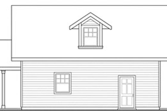 Exterior - Other Elevation for Craftsman House Plan #124-660, 1 bath