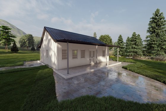 Exterior - Other Elevation 1 for Barndominium House Plan #1107-23 - 1 bed, 1.5 bath