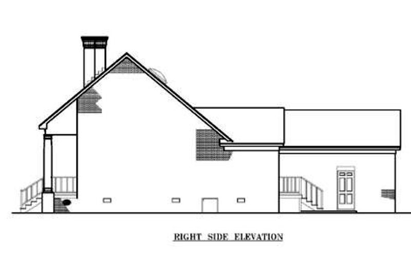 Home Plan - Exterior - Other Elevation for European House Plan #45-114 - 3 bed, 2 bath