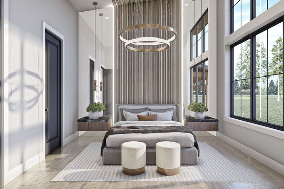 Interior - Master Bedroom for Barndominium House Plan #455-293 - 3 bed, 2.5 bath