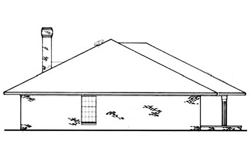 Home Plan - Left Side Elevation