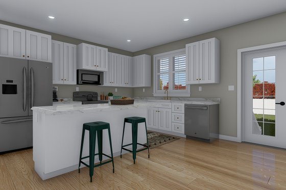 Interior - Kitchen 3 for Craftsman House Plan #1060-102 - 3 bed, 2.5 bath