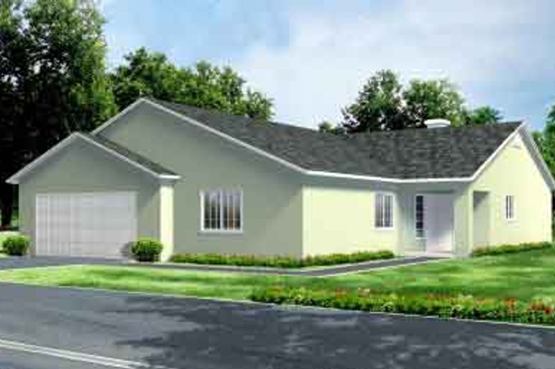 Dream House Plan - Ranch Exterior - Front Elevation Plan #1-991