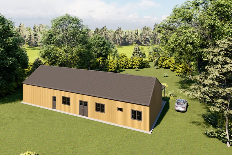 Home Plan - Exterior - Other Elevation 7 for Barndominium House Plan #1107-22 - 3 bed, 2 bath