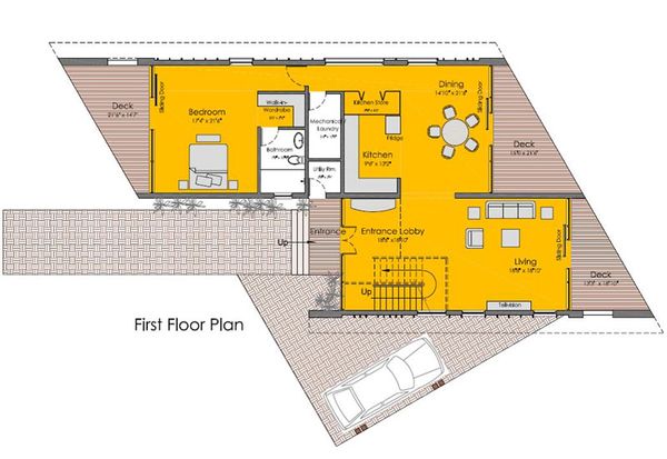 Modern Floor Plan - Main Floor Plan #467-2
