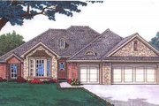 European Style House Plan - 3 Beds 2 Baths 1921 Sq/Ft Plan #310-682 