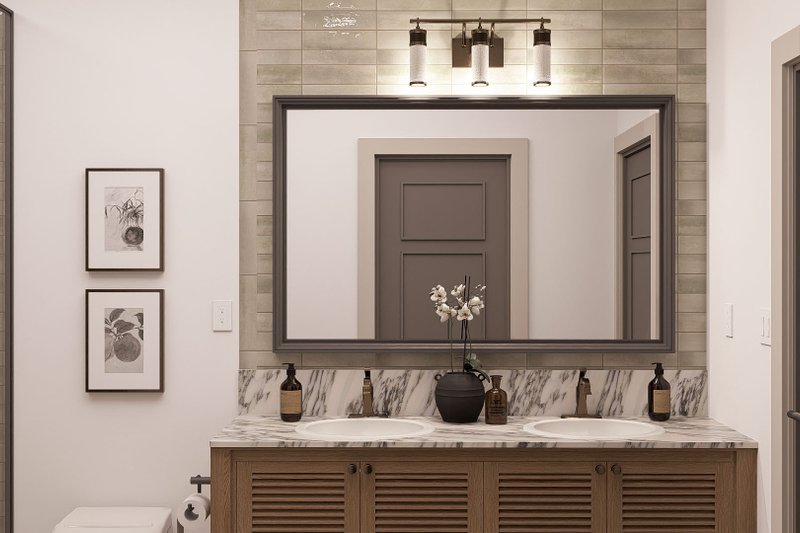 Dream House Plan - Interior - Master Bathroom for Barndominium House Plan #455-677 - 3 bed, 3.5 bath