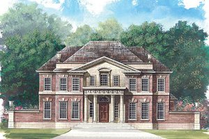 Classical Exterior - Front Elevation Plan #119-253