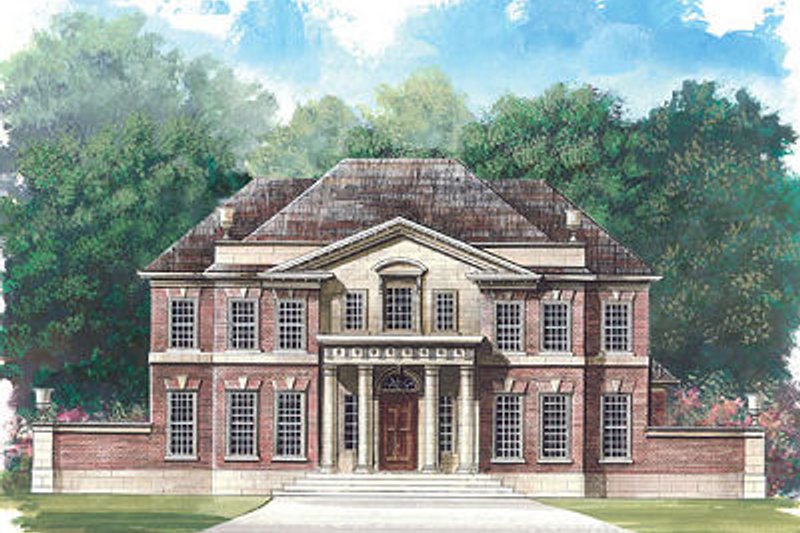 Dream House Plan - Classical Exterior - Front Elevation Plan #119-253