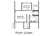 Cabin Style House Plan - 3 Beds 2 Baths 1381 Sq/Ft Plan #79-192 